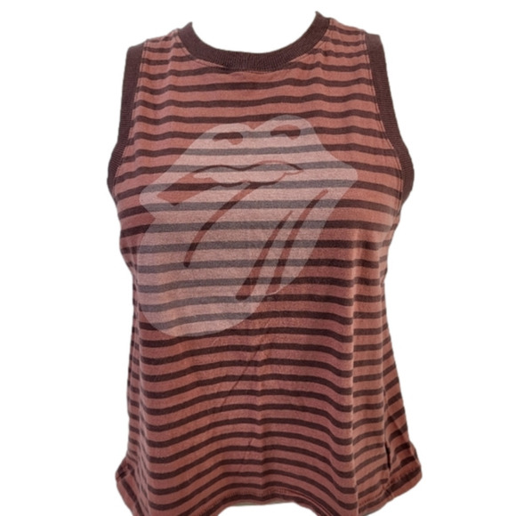 Rolling Stones Stripped Sleeveless Top - Picture 1 of 5